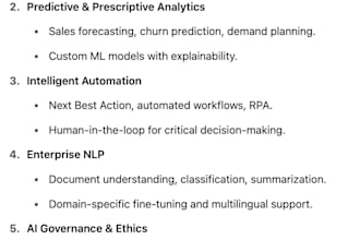 do ai consulting and build custom solutions for enterprises