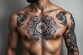 make quick geometric unique tattoo design