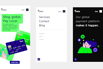 create a high level creative web design