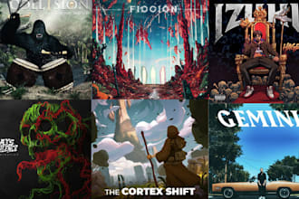 design creative music album cover art or single cover art