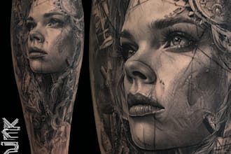 create custom tattoo design, tattoo sleeve