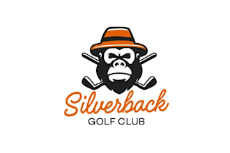 design silver back golf club logo