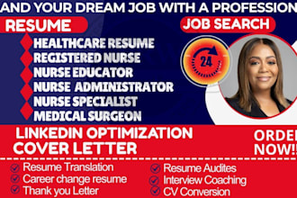 write healthcare resume, doctor, nurse, mid wife cv to captivate hiring managers