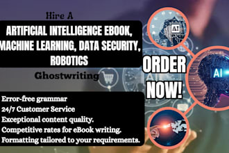 write artificial intelligence ebook, machine learning, data security, robotics