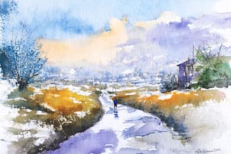 paint impressionism watercolor landscape painting