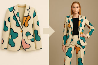create ai mockup fashion illustrations for clothing brand