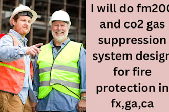 do fm200 and co2 gas suppression system design for fire protection in fx,ga,ca