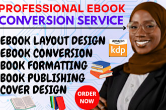 do ebook conversion, convert pdf to epub, kdp, paperback, ebook formatting