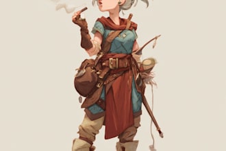 draw your unique dnd character illustration