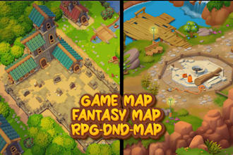 rpg map,fantasy map,dnd map ,rpg fantasy,battle map lowpoly vector map animation