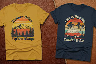design trendy vintage tshirt and clothing tshirt graphic design