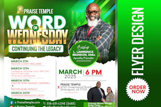 design an impeccable church flyer or event flyer in 4hours