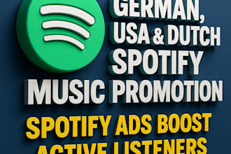 do german USA dutch spotify music promotion spotify ads to boost active listener