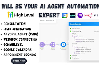 do vapi ai chatbot gohighlevel voice agent make com automation google calendar