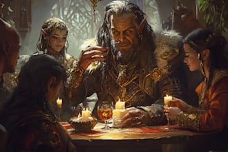 make a dnd character design and fantasy character art