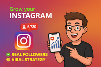 do instagram marketing, manage, promotion and grow your page