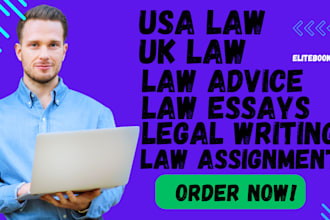 write UK law and US law and legal writing