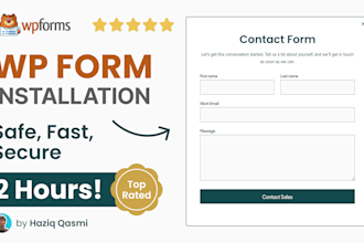add responsive contact form using wpforms in wordpress