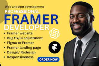 develop framer website, framer landing page, figma to framer, framer developer