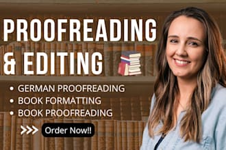 proofread, edit, and rewrite your german document, articles, website or book