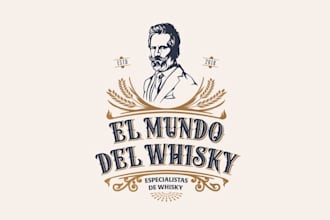 design whisky wine beer bar logo