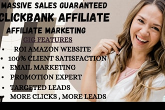 promote your clickbank, tiktok shop, amazon affiliate and referral links promo