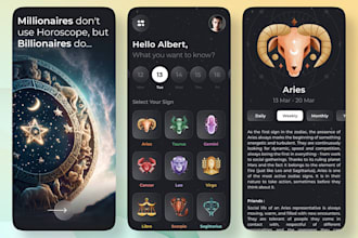 develop custom astrology app with daily horoscope, birth chart, kundli features