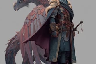 create a original dnd fantasy character art