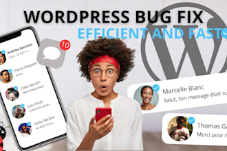 fix wordpress bugs, woocommerce wordpress errors, elementor issue and web backup