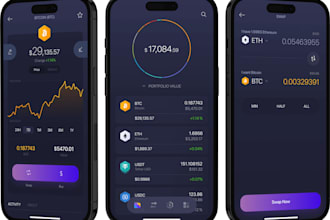 develop crypto wallet app, IOS, android, ico exchange website