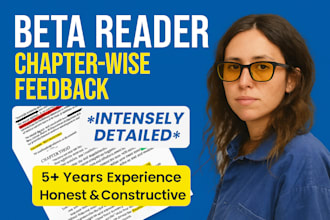 beta read your fiction or nonfiction book and provide romance honest feedback