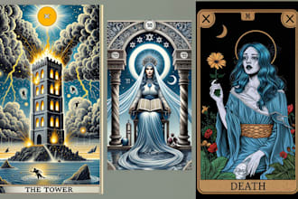 illustrate tarot card design gothic tarot chakra healing tarot design tuck box