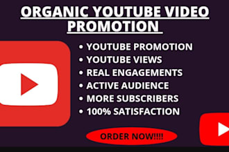 do organic youtube video promotion for channel growth