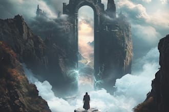 design best selling fantasy book cover for you