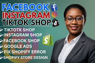 setup instagram shop, facebook shop and tiktok shop to boost shopify sales