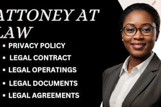 write legal contract agreement document letter llc operating attorney lawsuit