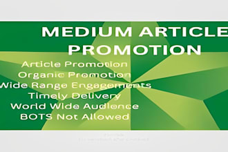 do massive promotion for your medium article and get real followers