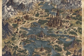 make a fantasy map for rpg fantasy dnd novels board game