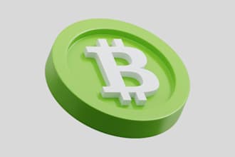 design high quality 3d coins including crypto, game, and collectible coins