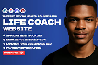 build life coaching, therapy, mental health, counselling and fitness website