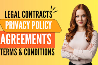 be your lawyer to draft legal agreements and contracts