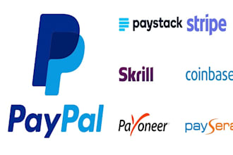 create business payment gateway paypal, stripe, skrill, 2chechout, square mollie