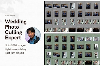 do photo culling for your wedding and events