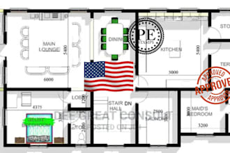 do architectural stamp mep stamp pe stamp floor plan stamp for city permit