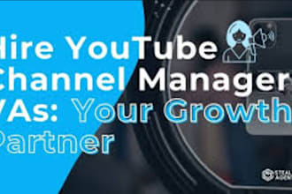 be your youtube channel growth manager