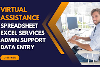be your virtual assistant for admin support, spreadsheet, data entry