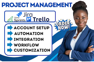 setup zoho sprints jira trello calender management zapier webhook integration