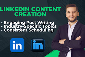 be your linkedin manager for promotion, followers growth