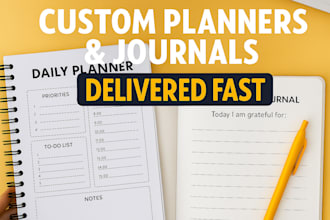 design minimalist planners and journal design
