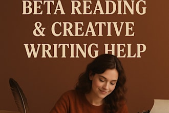 deliver beta reading and editorial feedback